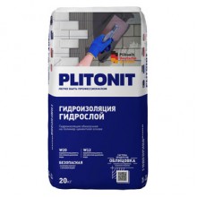 Гидроизоляция Plitonit ГидроСлой цементная тонкослойная 20 кг