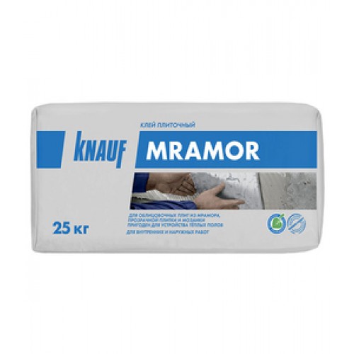 Клей для плитки/ керамогранита/ мозаики/ камня Knauf Мрамор белый (класс С2) 25 кг