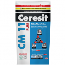 Клей для керамической плитки и керамогранита Ceresit CM 11 Plus 5 кг