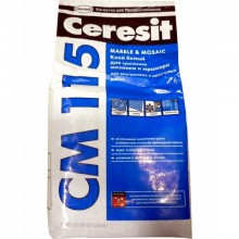 Ceresit CM 115 стеклянной мозаики, 5 кг, Клей для плитки для мраморной плитки и